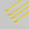 Individu en nylon jaune des serres-câble 3.6mmX250mm de but multi fermant à clef les 66 serres-câble en nylon