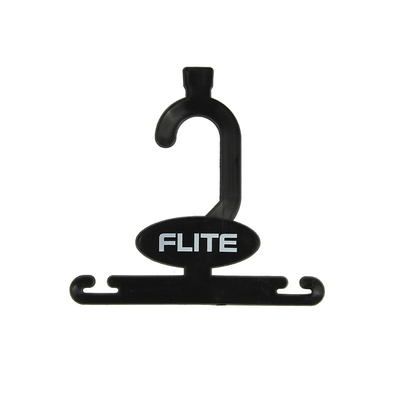 Logo d'impression personnalisé Crochet de chaussure en plastique noir pour suspendre des sandales Flip-flops