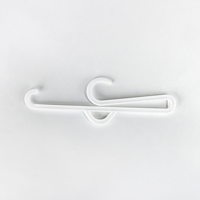 Cintres en plastique semi-transparents de chaussette de PE avec le logo d'impression d'aluminium
