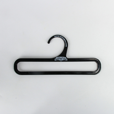 Logo Scarf Black Plastic Hangers fait sur commande W17.5cmxH8.5cm