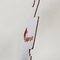 Étiquette faite sur commande d'affichage de cintre de carton de papier d'imprimerie de logo pour l'écharpe en soie de liens