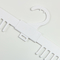 Logo imprimé fait sur commande femelle de cintre de sous-vêtements de cintres en plastique blancs de lingerie