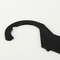 Cintre de crochet en plastique d'affichage de ceinture de noir de coutume de pp pour l'usage au détail