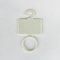 Le cintre en plastique de support d'écharpe de rectangle blanc a adapté Logo Closet Scarf Organizer aux besoins du client