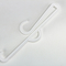 Cintres en plastique semi-transparents de chaussette de PE avec le logo d'impression d'aluminium