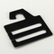 Cintres en plastique noirs Logo Accept adapté aux besoins du client par 6.1X7.4CM de lien d'affichage de crochet de picoseconde